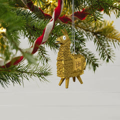 Hallmark Christmas Ornament: Fortnite Golden Loot Llama Memorabilia Hallmark   