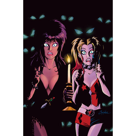 Harley Quinn X Elvira: #4 [Amanda Conner CVR L - 1:20] 2025 Comics Dynamite Entertainment