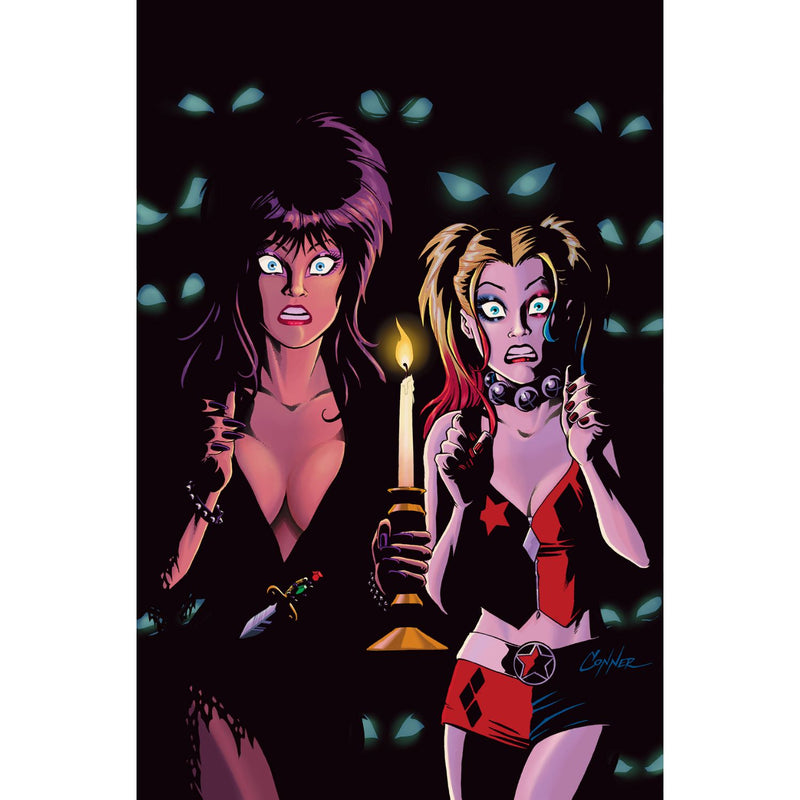 Harley Quinn X Elvira: #4 [Amanda Conner CVR L - 1:20] 2025 Comics Dynamite Entertainment