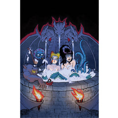 Harley Quinn X Elvira: #4 [Amanda Conner Metal CVR F] 2025 Comics Dynamite Entertainment