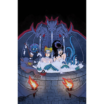 Harley Quinn X Elvira: #4 [Amanda Conner Virgin CVR G] 2025 Comics Dynamite Entertainment