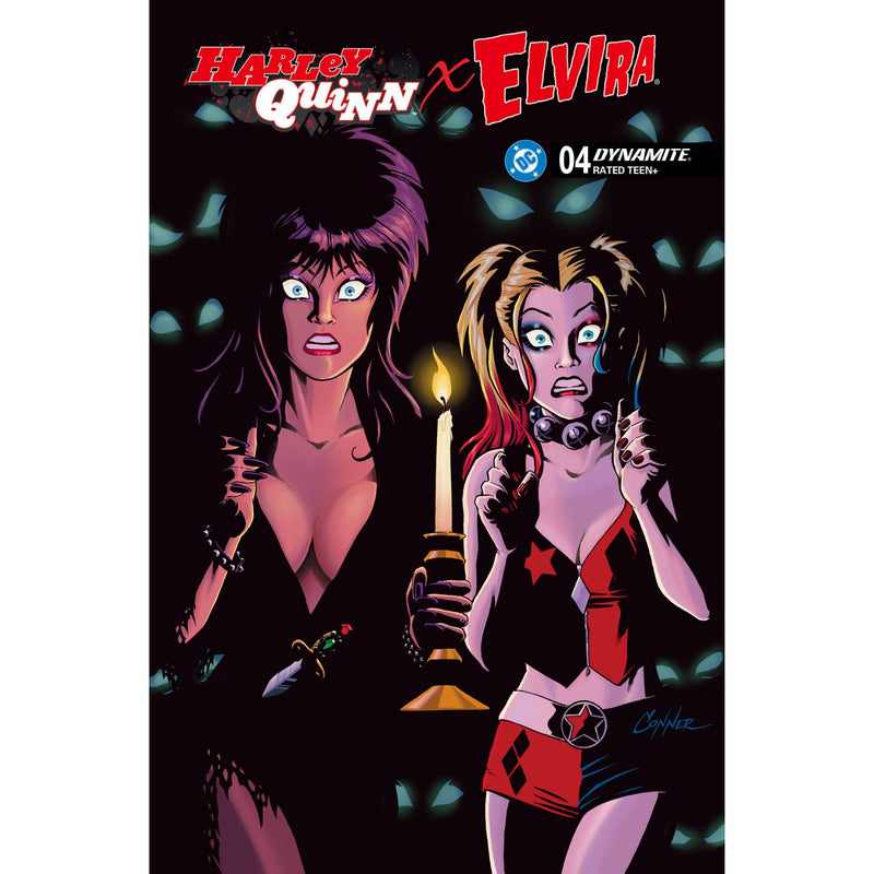 Harley Quinn X Elvira: #4 [Amanda Conner Virgin CVR H - 1:10] 2025 Comics Dynamite Entertainment