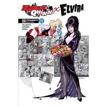 Harley Quinn X Elvira: #6 [Amanda Conner CVR H - 1:10] 2026 Comics Dynamite Entertainment
