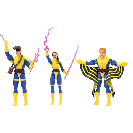 Marvel Legends Series: Gambit / Banshee / Psylocke 60th Anniversary Collection Toys & Games Hasbro   