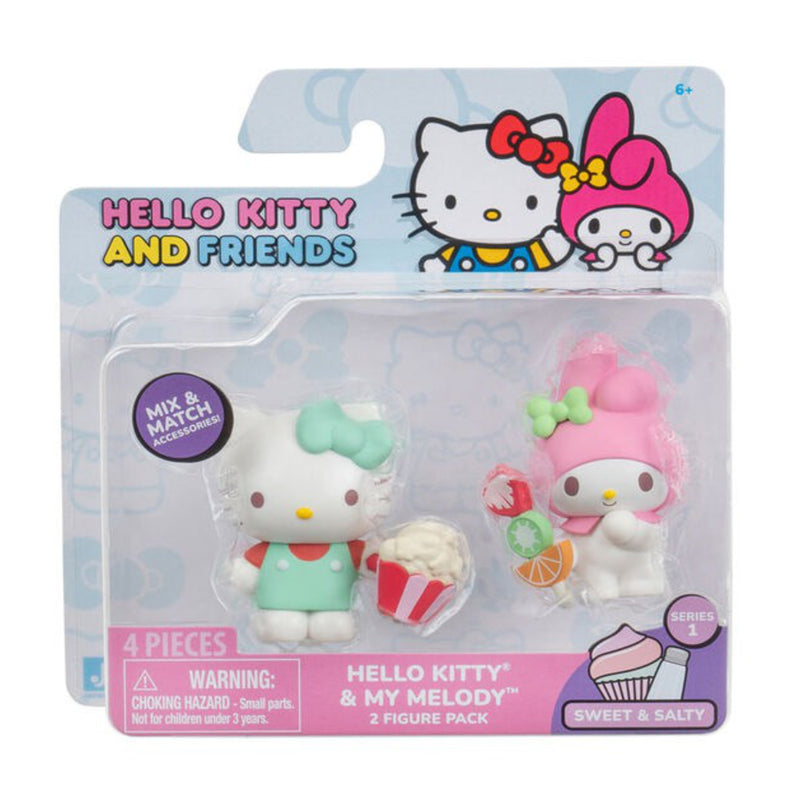 Hello Kitty & Friends: Sweet & Salty - My Melody Fruit Kabob & Hello Kitty Popcorn Toys & Games Jazwares   