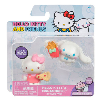 Hello Kitty & Friends: Sweet & Salty - Hello Kitty Pizza & Cinnamoroll French Fries Toys & Games Jazwares   