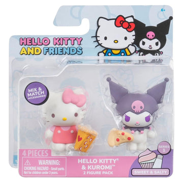 Hello Kitty and Friends: Sweet and Salty Series 1 - Hello Kitty and Kuromi Figure 2 Pack Toys & Games Jazwares