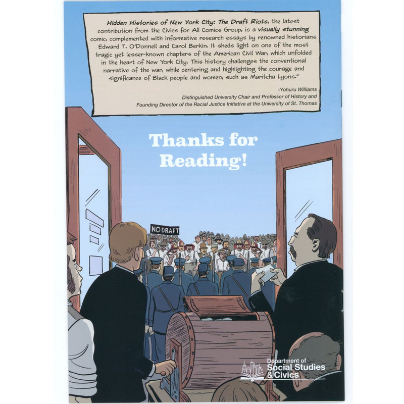 Hidden History: Draft Riots [Nick Bertozzi NYCC Exclusive CVR] 2025 Comics Civics For All Comics Group