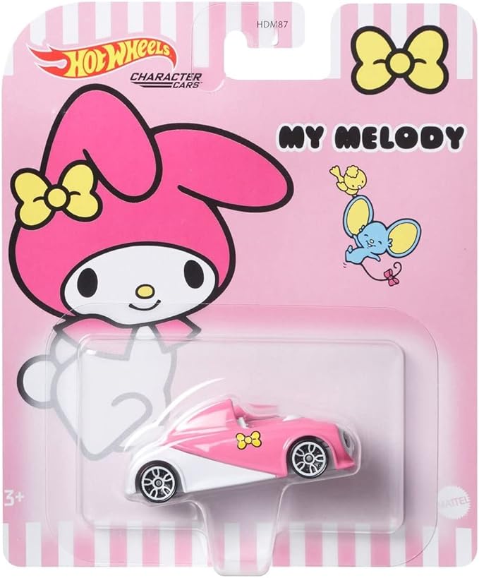 Hot Wheels Character Cars: Hello Kitty - My Melody [Toys] Toys & Games Mattel   