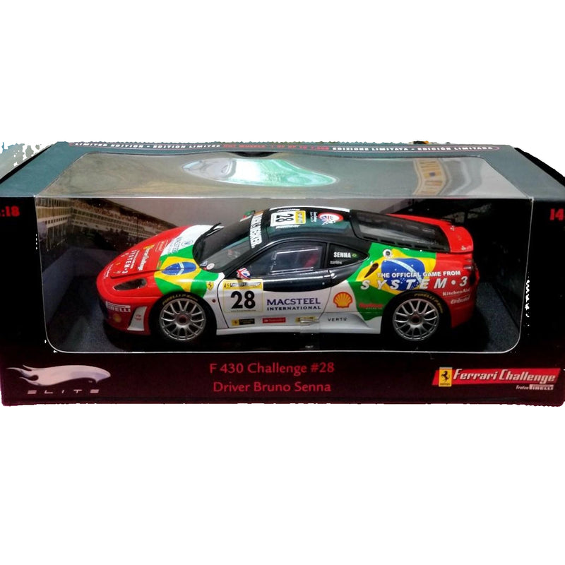 Hot Wheels: Driver Bruno Senna - Ferrari Challenge #28 F430 Toys & Games Mattel