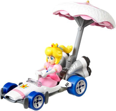 Hot Wheels Mario Kart: Princess Peach in B-Dasher Kart with Parasol Glider Toys & Games Mattel