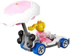 Hot Wheels Mario Kart: Princess Peach in B-Dasher Kart with Parasol Glider Toys & Games Mattel