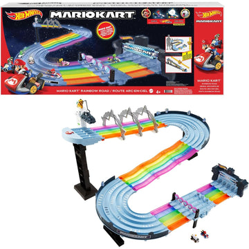 Hot Wheels Mario Kart: Rainbow Road Track Set Toys & Games Mattel