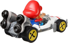 Hot Wheels Mario Kart: Baby Mario Standard Kart Vehicle Toys & Games Mattel