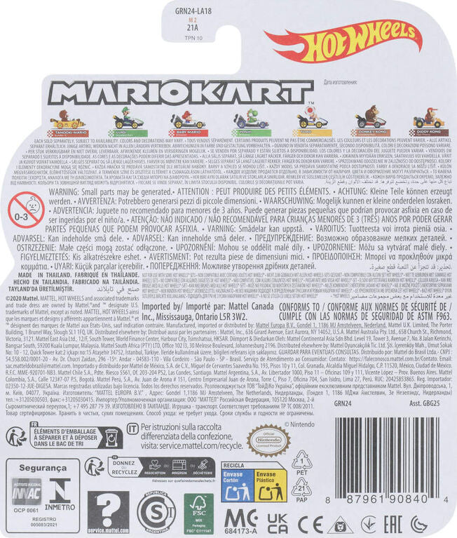 Hot Wheels Mario Kart: Donkey Kong with Standard Vehicle Toys & Games Mattel
