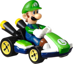 Hot Wheels Mario Kart: Luigi Standard Kart Vehicle Toys & Games Mattel