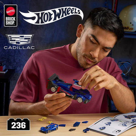 Hot Wheels: Speed Series Cadillac Project GTP Hypercar Building Set Toys & Games Mattel