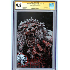 Invincible Universe Battle Beast: #1 [Beats CGC 9.8 Signature Series Bloody Remark CVR] 2025 Comics Image Comics