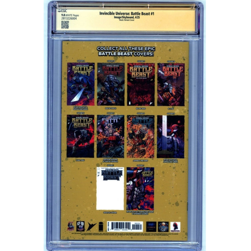 Invincible Universe Battle Beast: #1 [Beats CGC 9.8 Signature Series Gold Sig on Exclusive CVR] 2025 Comics Image Comics