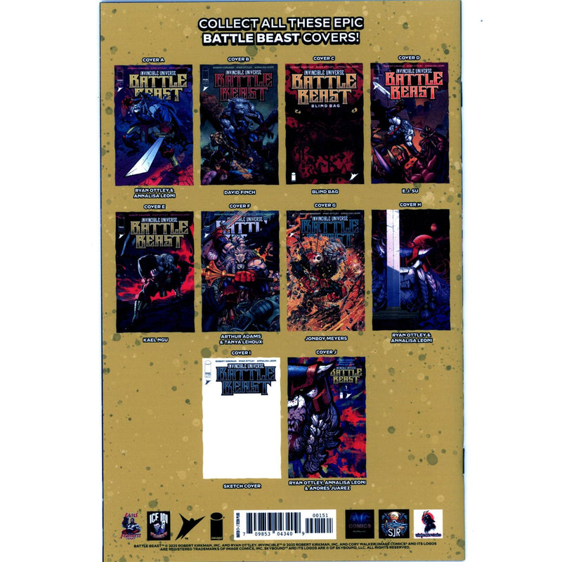 Invincible Universe Battle Beast: #1 [Todd Beats "Bloody Spot" Exclusive] 2025 Comics Image Comics