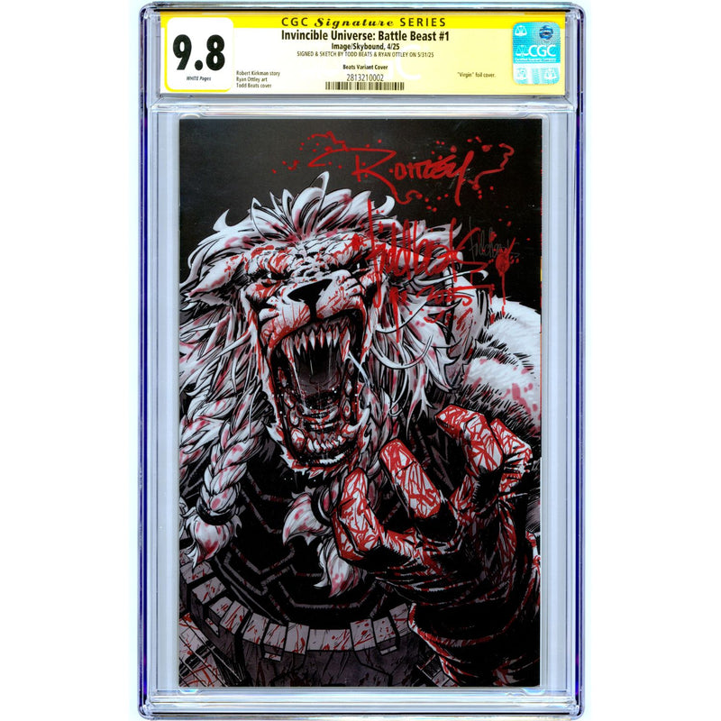 Invincible Universe Battle Beast: #1 [Todd Beats & Ryan Ottley Signature Series CGC 9.8] 2025 Comics Image Comics