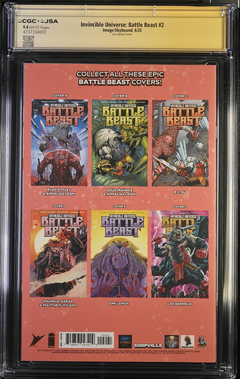 Invincible Universe Battle Beast: #2 [Ottley/Rachta CGC 9.4 Shopville Exclusive Rainbow Double Signature] 2025