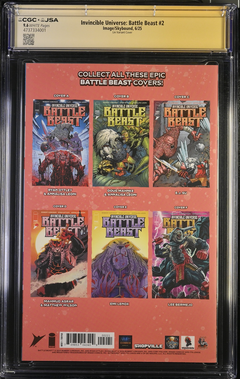 Invincible Universe Battle Beast: #2 [Ottley/Rachta CGC 9.6 Shopville Exclusive Double Signature] 2025