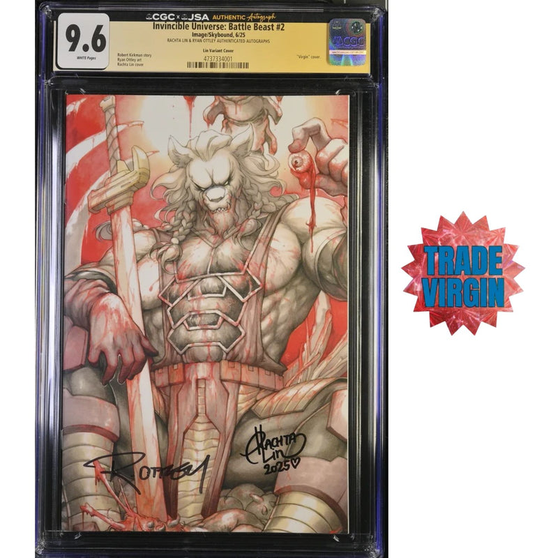 Invincible Universe Battle Beast: #2 [Ottley/Rachta CGC 9.6 Shopville Exclusive Double Signature] 2025 Comics Image Comics