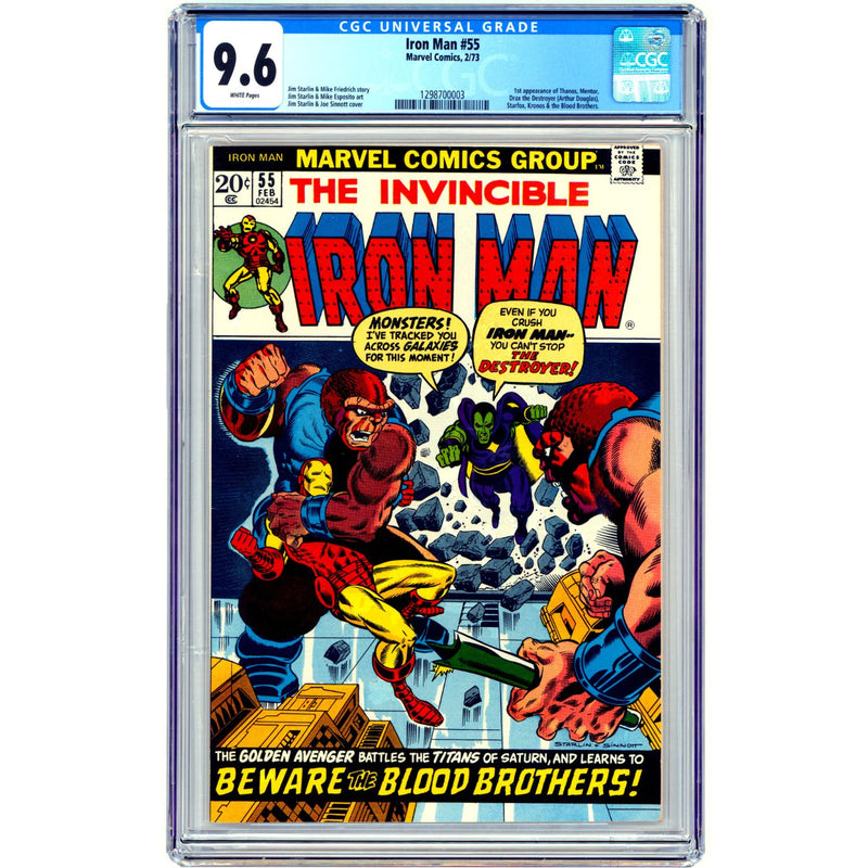 Iron Man: #55 [Jim Starlin CGC 9.6] 1968 Comics Marvel Comics
