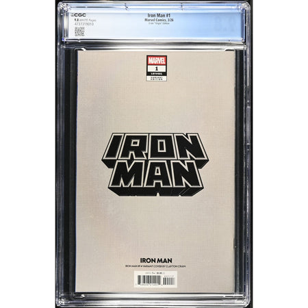 Iron Man: #1 [Clayton Crain CGC 9.8 Virgin - 1:50 CVR] 2026 Comics Marvel Comics