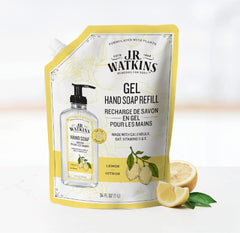 J.R. Watkins Lemon Gel Hand Soap Refill -34 Fl Oz [Beauty] Beauty J.R. Watkins   