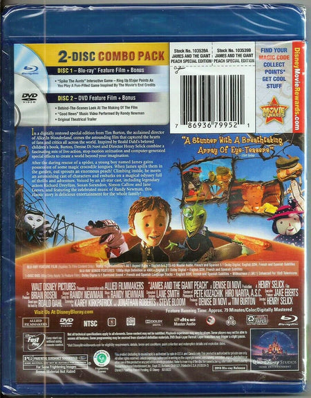 James and the Giant Peach - Special Edition [Blu-Ray] Blu-Ray Movie Disney