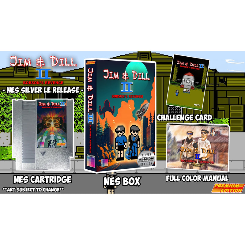 Jim & Dill II: Bobson's Revenge - NES Release Standard & Silver [NES] NES Video Game Premium Edition Games   