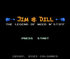 Jim & Dill: The Legend of Weed N' Stiff - NES Release Standard & Silver [NES] NES Video Game Premium Edition Games   