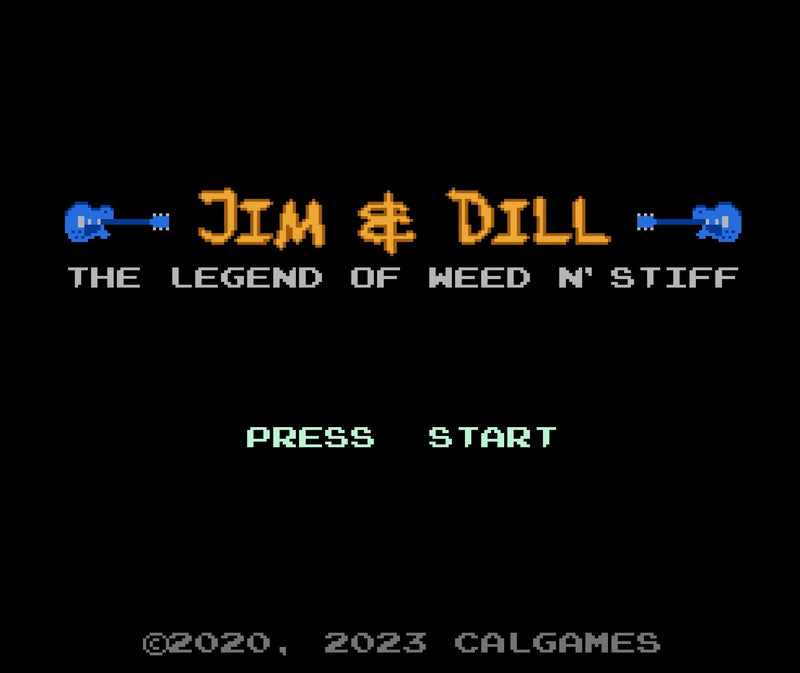 Jim & Dill: The Legend of Weed N' Stiff - NES Release Standard & Silver [NES] NES Video Game Premium Edition Games   