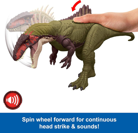 Jurassic World Chaos Theory Battle Roarin Becklespinax Dinosaur Figure Toys & Games Mattel