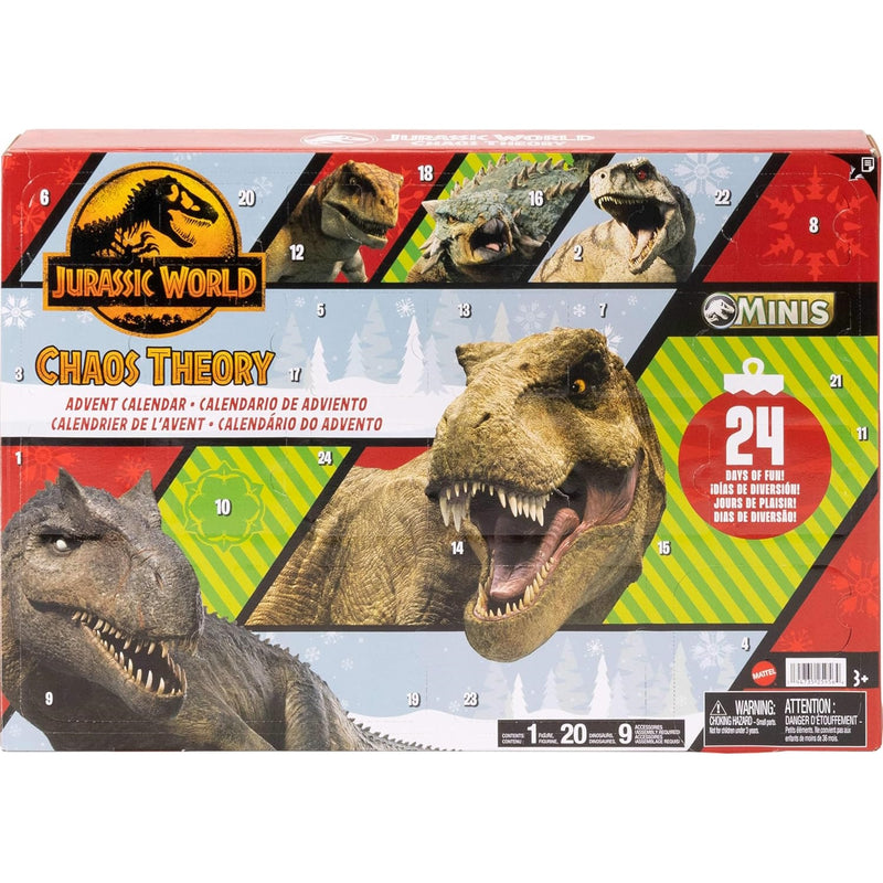 Jurassic World: Chaos Theory Holiday Advent Calendar 24 Day Countdown Toys & Games Mattel
