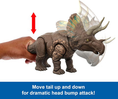 Jurassic World Rebirth: Gigantic Thrashers Eotriceratops Toys & Games Mattel