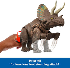 Jurassic World Rebirth: Gigantic Thrashers Eotriceratops Toys & Games Mattel