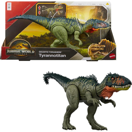 Jurassic World Rebirth: Gigantic Thrashers Tyrannotitian Toys & Games Mattel