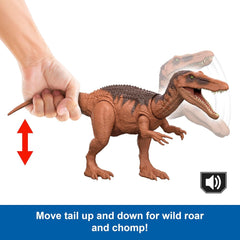 Jurassic World Rebirth: Wild Roar Baryonyx Toys & Games Mattel
