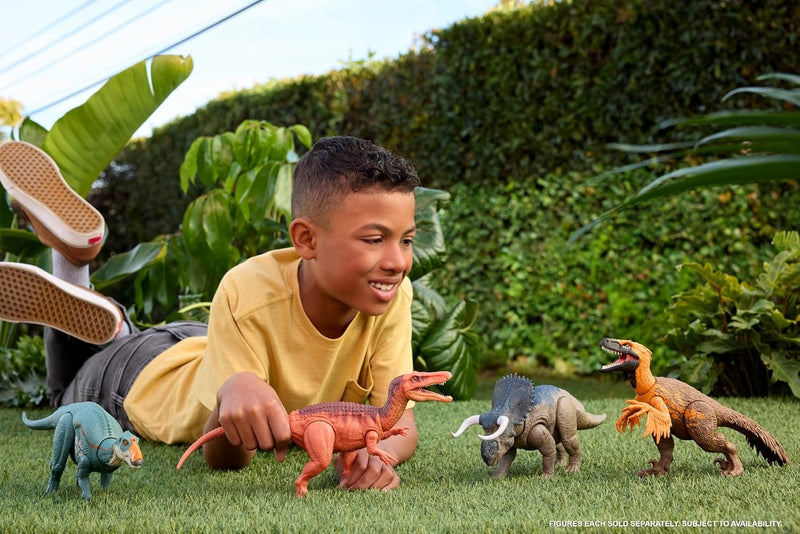 Jurassic World Rebirth: Wild Roar Nasutoceratops Toys & Games Mattel