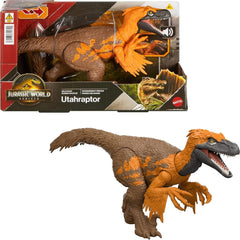 Jurassic World Rebirth: Wild Roar Utahraptor Toys & Games Mattel