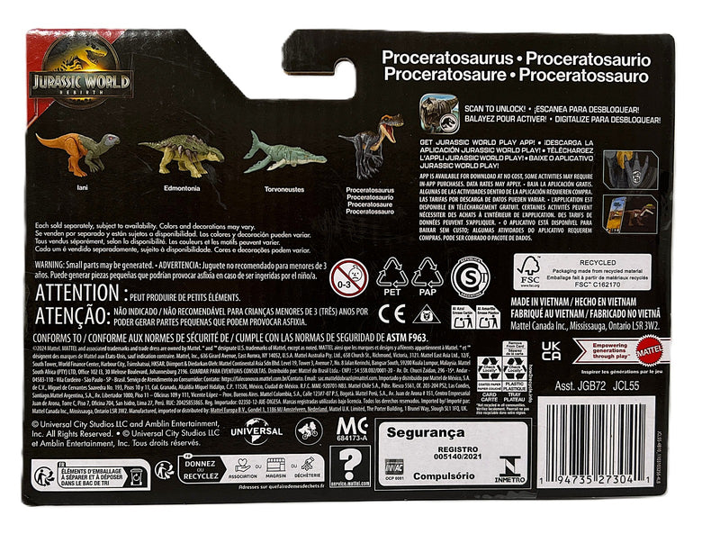 Jurassic World Rebirth: Frenzy Pack - Proceratosaurus Toys & Games Mattel