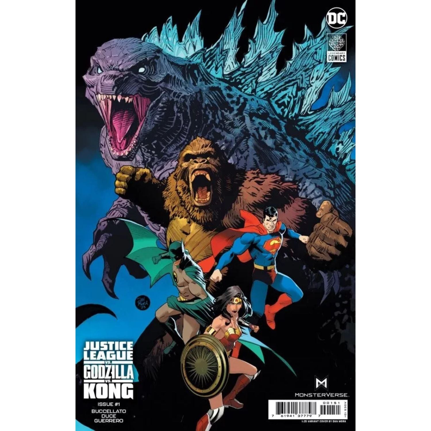Justice League VS Godzilla VS Kong: #1 [Dan Mora CVR H - 1:25] 2023 Comics DC Comics