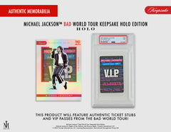 Keepsake: Michael Jackson Bad World Tour Premiere HOLO Breaker Box Trading Cards Keepsake