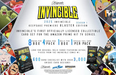 Keepsake: Invincible Season 1 Premiere Edition Blaster Box - 8 Packs 1 Relic Card Game Keepsake