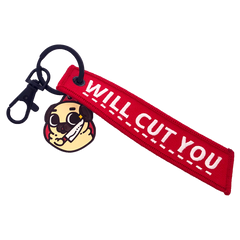 "Will Cut You" Puglie Keytag Accessory Puglie Mart
