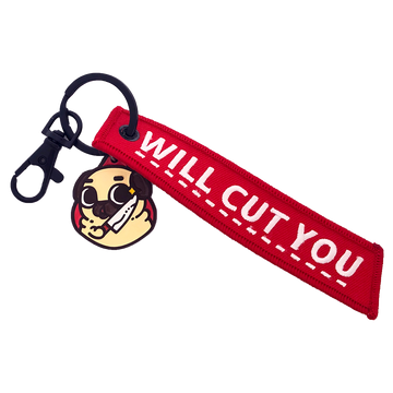 "Will Cut You" Puglie Keytag Accessory Puglie Mart