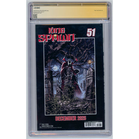 King Spawn: #50 [Todd McFarlane Signed B&W CVR G CGC 9.8 - 1:250] 2025 Comics Image Comics
